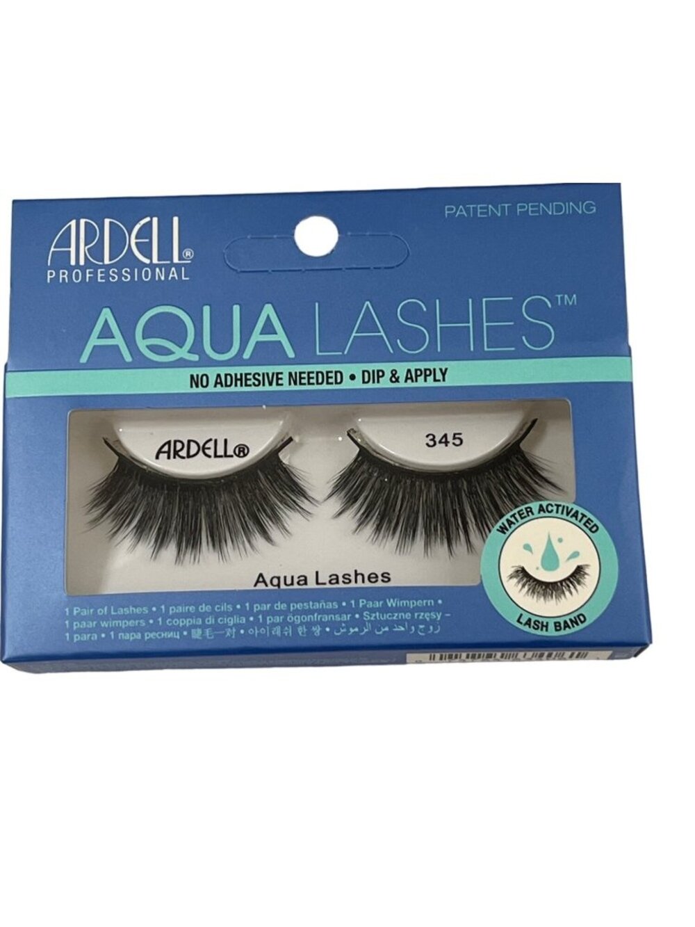 Ardell Aqua Lashes 345 Black Water Activated No Glue Strip Lashes